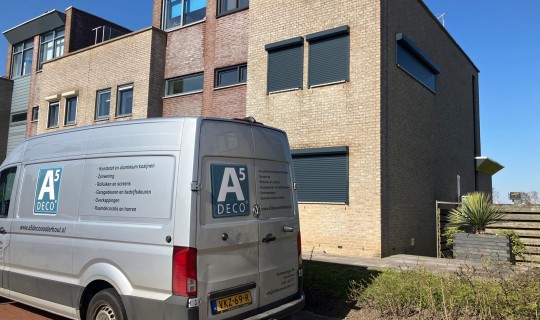 Rolluiken geplaatst bij een woning in Sliedrecht